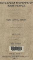 Report (Singapore Institution Free School), 1834-62