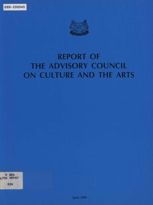Report of the Advisory Council on Culture and the Arts