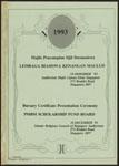 1993 Majlis penyampaian sijil dermasiswa Lembaga Biasiswa Kenangan Maulud, 18 Disember '93 Auditorium Majlis Ugama Islam Singapura, 273 Braddell Road, Singapura 2057