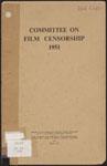 Report of Committee on Film Censorship, 1951
