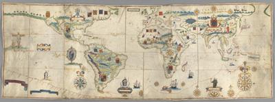 A map of the world drawn by Antonio Sances apparently for 