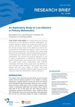 Research brief, no. 12-001 : An exploratory study on low attainers in ...