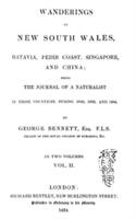 Wanderings in New South Wales, Batavia, Pedir Coast, Singapore, and China : being the journal of a naturalist in those countries during 1832, 1833, and 1834. Vol. 2