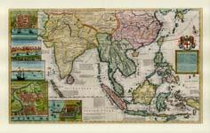 A map of the East-Indies and the adjacent countries : with the settlements, factories and territories, explaining what belongs to England, Spain, France, Holland, Denmark, Portugal & c. : with many remarks not extant in any other map