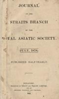 Journal of the Straits Branch of the Royal Asiatic Society, July 1878