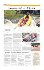 Seronok rakit redah jeram