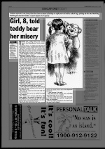 Girl, 8, told teddy bear her misery