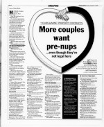 More couples want pre-nups ...even though they're not legal here