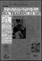 SEA TRAGEDY: 13 DIE